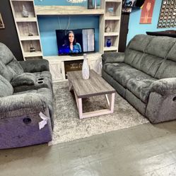 UNBEATABLE DEAL – ASHLEY RECLINING SOFA & LOVESEAT