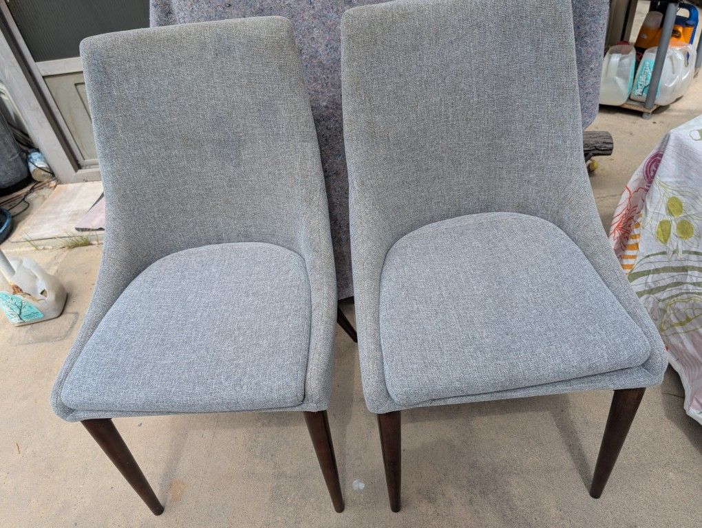 Mid Century Modern Fabric chairs In Mira Mesa