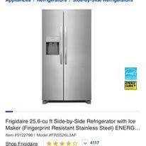 Refrigerator with Ice Maker, Water And Ice Dispenser 