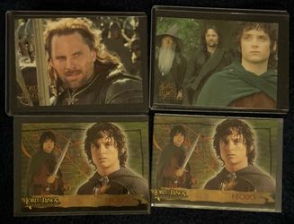 Lord of the Rings Topps Promo Cards Lot – Frodo Aragorn LOTR