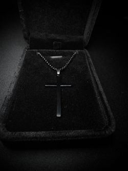 Black Cross Necklace