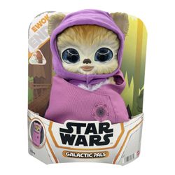 Star Wars galactic pals Ewok 11” soft plush toy with carrier