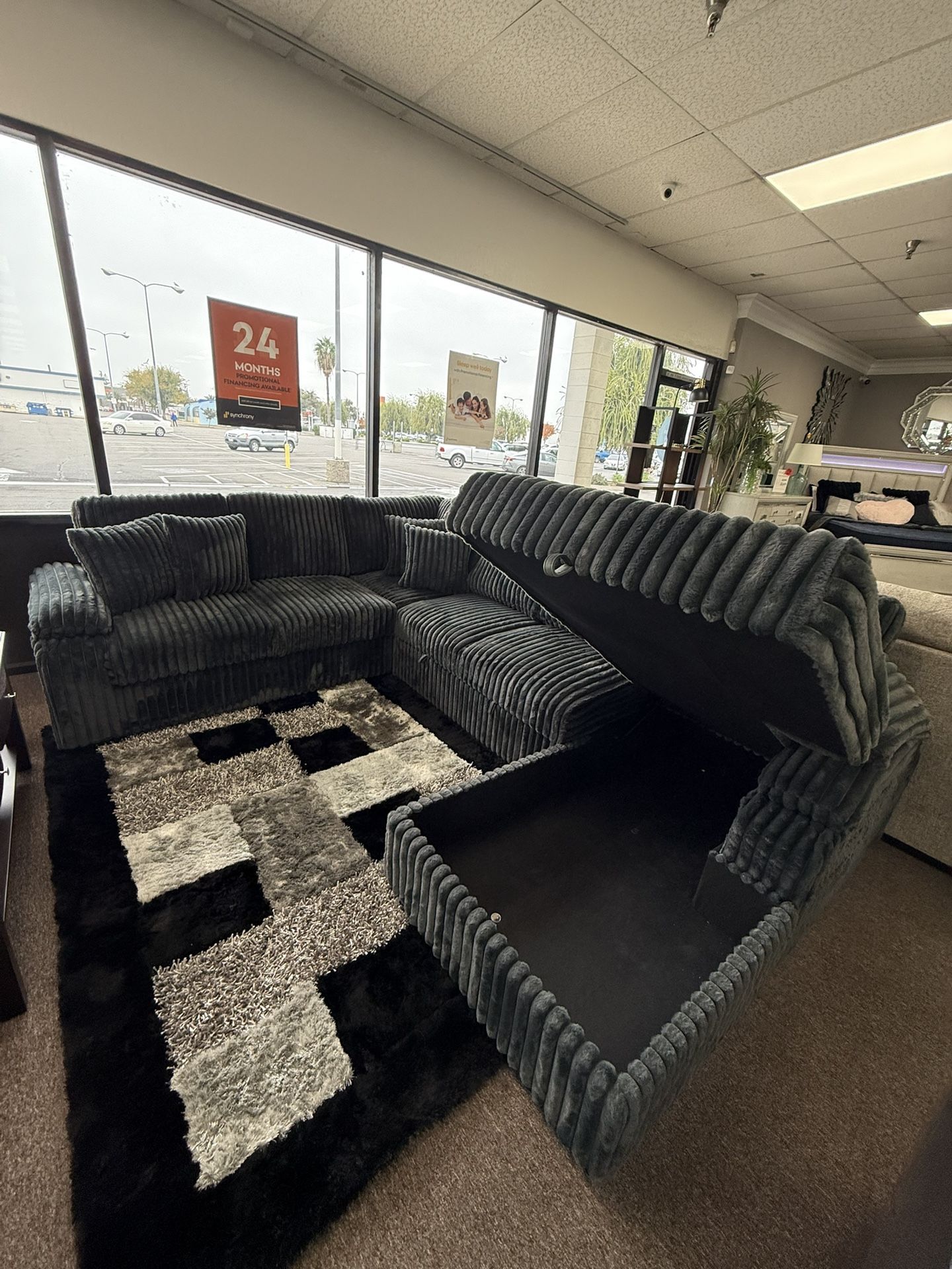 Sectional Sleeper With Storage No Credit Needed $10 Down