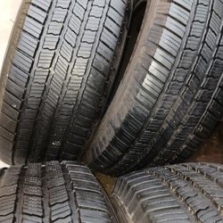 Four Tires. Michelin Size 265.65.17 In Good Condition 90% Tread