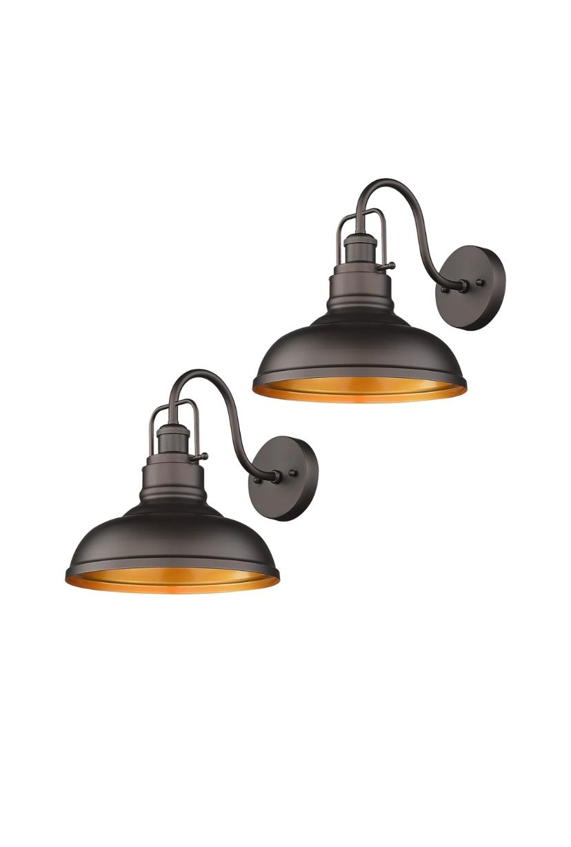 zeyu 2 Pack Gooseneck Barn Lights Outdoor New