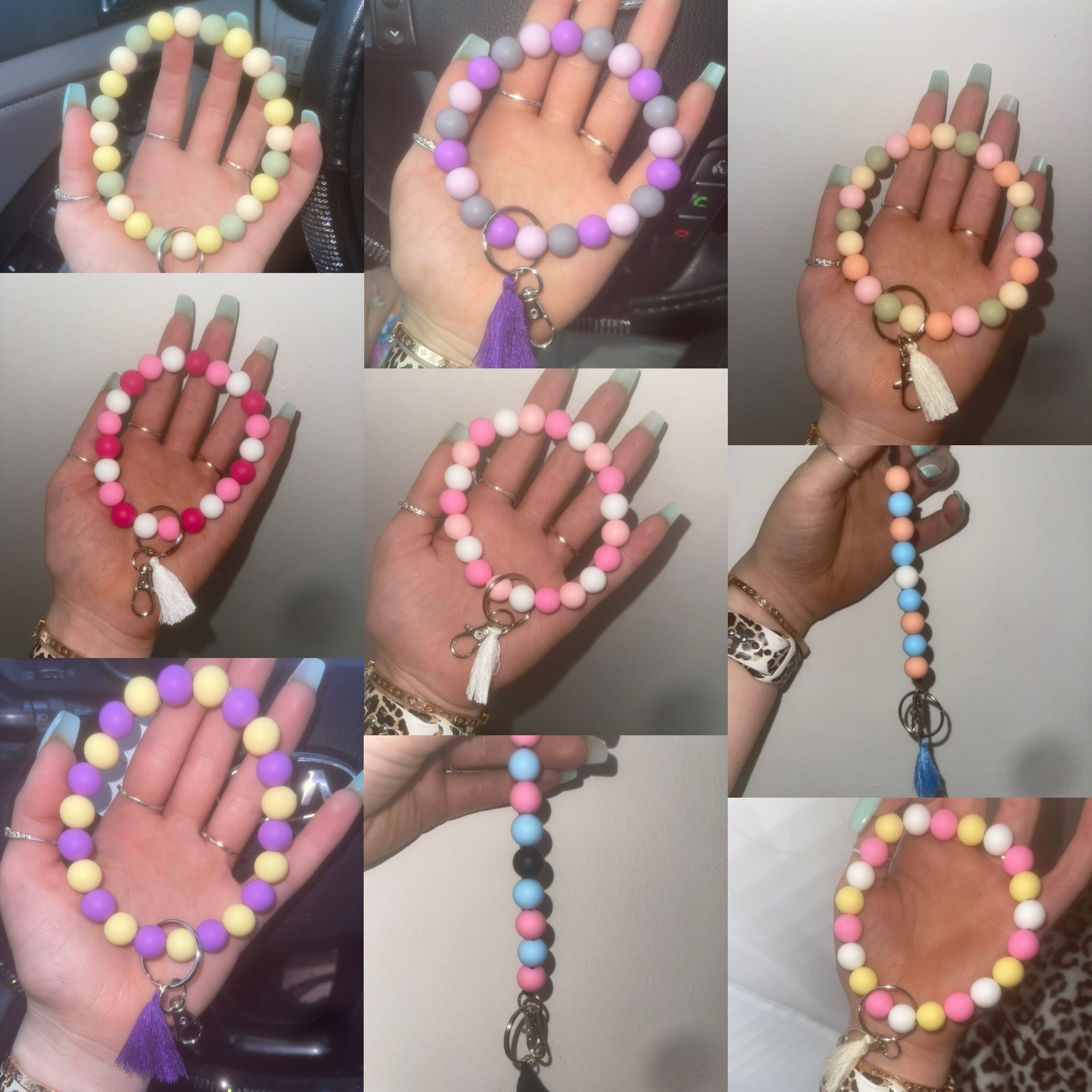 Silicone Keychain Wristlet