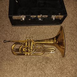 VINTAGE BACH MERCEDES U.S.A. MARCHING BARITONE HORN