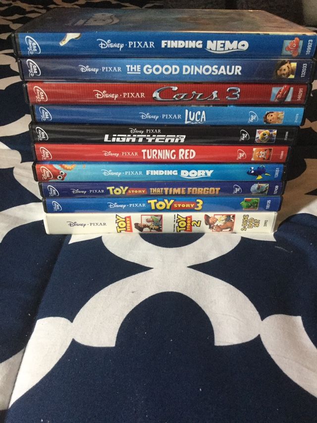 $2 Disney Pixar DVDs Toy Story 1,2 And 3 