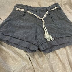 Not Your Daughters Jeans Size 2 Denim Belted Shorts  