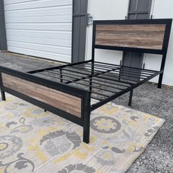 New FULL Size Platform Bed Frame $200 Or $400 With 12” Memory Foam Mattress