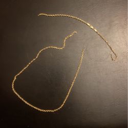 Broken Gold Rope Chain 