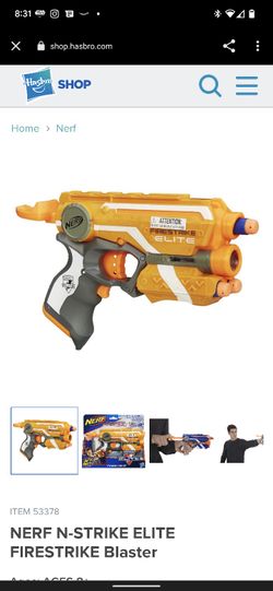 NERF N STRIKE ELITE FIRESTRIKE Blaster retired for Sale in
