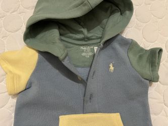 Ralph Lauren Baby Boy Hooded One Piece 