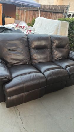 Leather mechanical Recliner