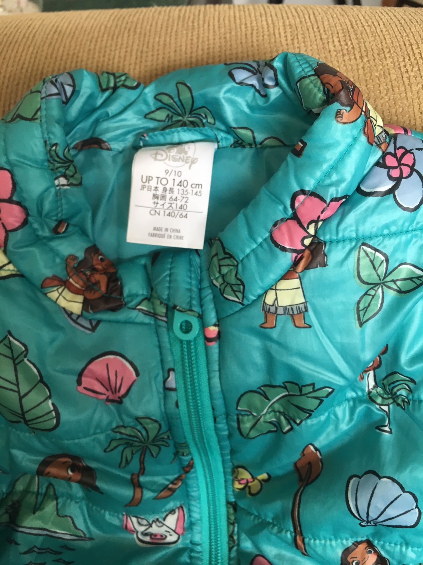 Disney Moana Puffy Jacket