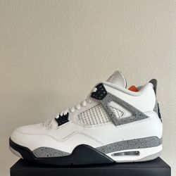 Men Jordan Retro 4 Size 13 White Cement 