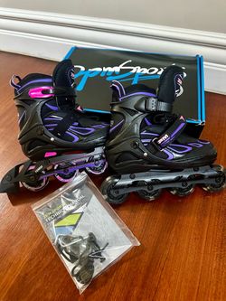 Adjustable Illuminating Inline Roller Blades (Medium Big Kid 1-4 US)