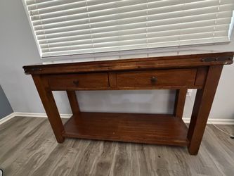 Brown wooden server