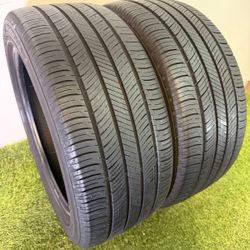 V383  225 45 17 91W  Hankook Kinergy GT  2 Used Tires 75% Life 