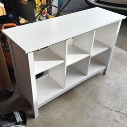 White shelf