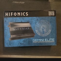 Hifonics 2500 Watts Amplifier Monoblock 1 Channel Bass Amplifier With Bass Knob Gemini Elite Series