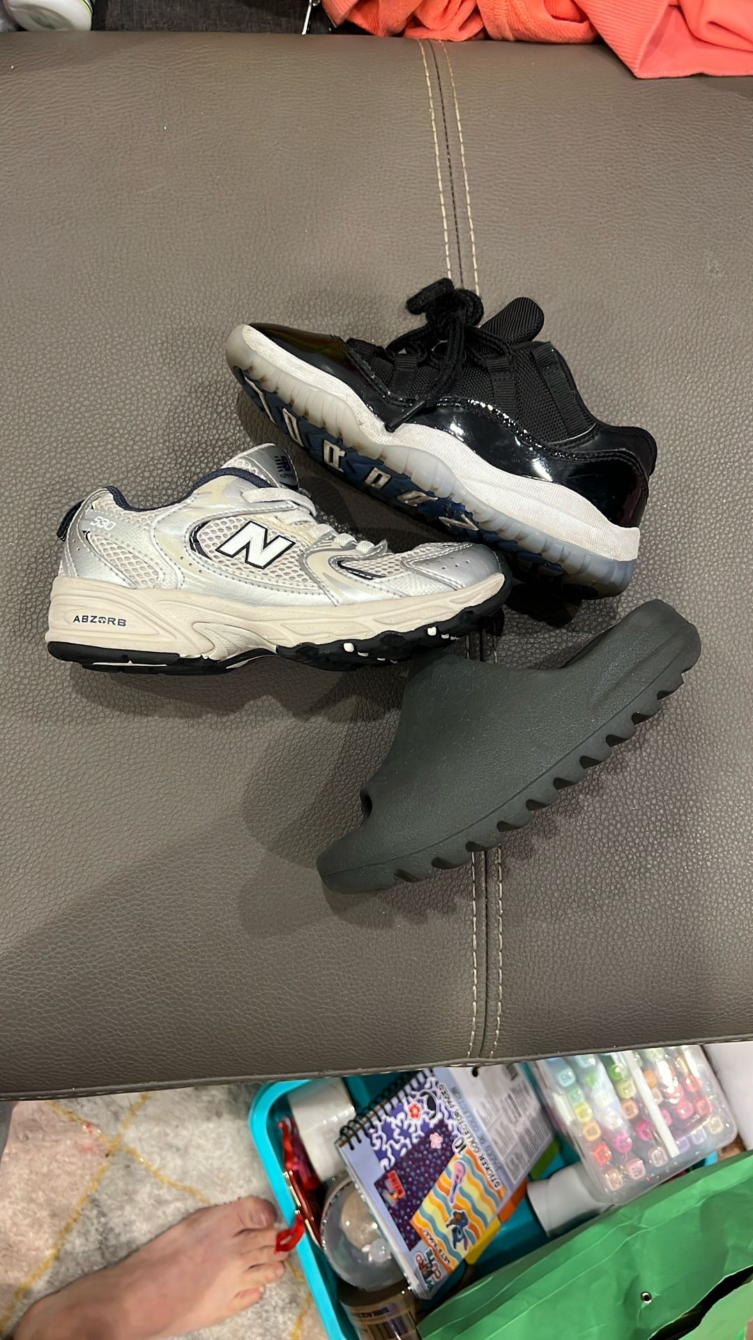 13c  Yeezy Slides, Jordans & New Balance