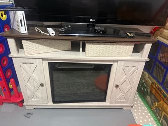 Fire place tv stand