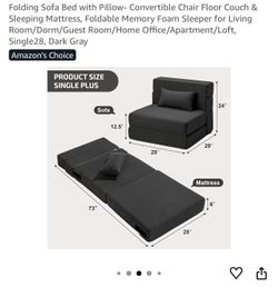 2 Folding Sofa Beds / Sleeper Chairs - Like New