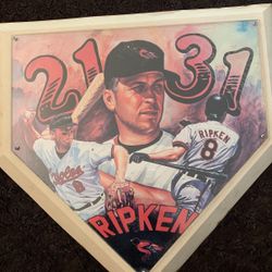 Cal Ripken Home Plate 2131 Consecutive Games Played Record,limited Edition
