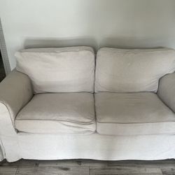 Beige Loveseat