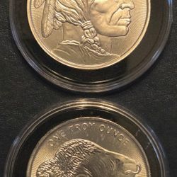 Two Troy Ounces (62.20 Grams), .999 Fine Silver Rounds.