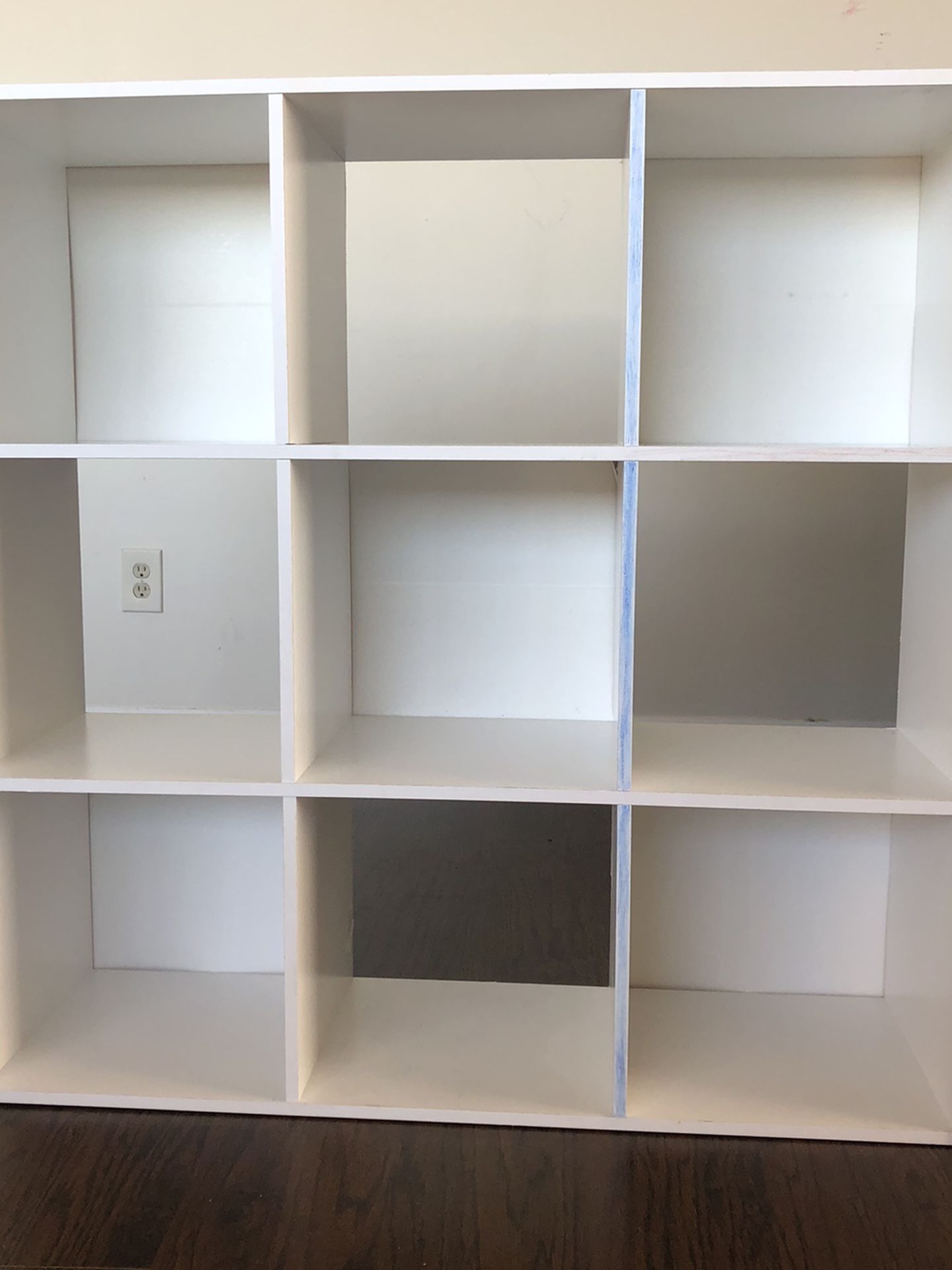 9 Cube Organizer Shelf - White