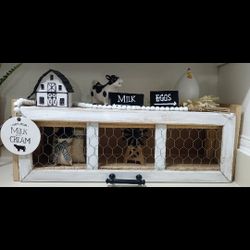 Farmhouse Decoracion Gallinero Hecho A Mano Todo Lo Que Vez 