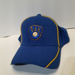 Milwaukee Brewers New Era 39 Thirty Authentic Hat XL