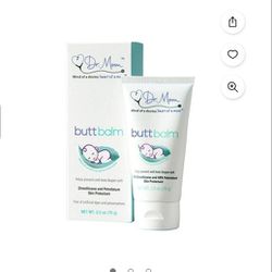 Dr. Mom Butt Balm Diaper Rash Ointment Dimethicone & Petrolatum Skin Protectant, 2.5oz