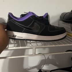 Black And Purple Air Forces SIZE 14