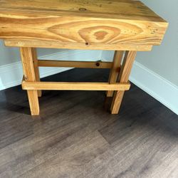 Wood Handmade Table Indoor/Outdoor