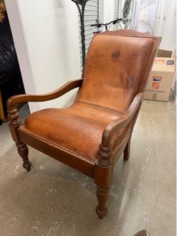 Western style leather chair