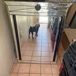 Antique Art Deco Mirror Italian 