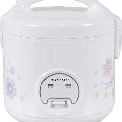 TAYAMA Automatic Rice Cooker & Food Steamer 10 Cup, White 
