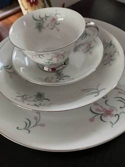 Fine China With Silver Trim