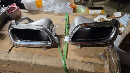 For 2014-2016 Buick Lacrosse  2PCS Car Rear Bumper Stainless steel Tail Throat