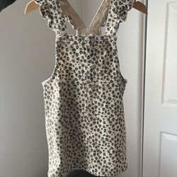 Toddler Cheetah Overall Dress 2T