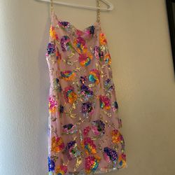 Women’s Pink Beaded/sequin Dress