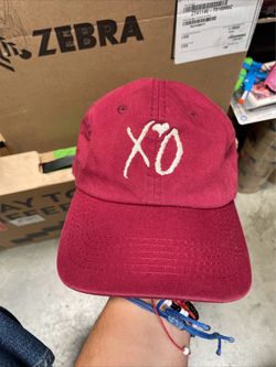 The Weeknd XO Baseball Hat Tour Merch Burgundy