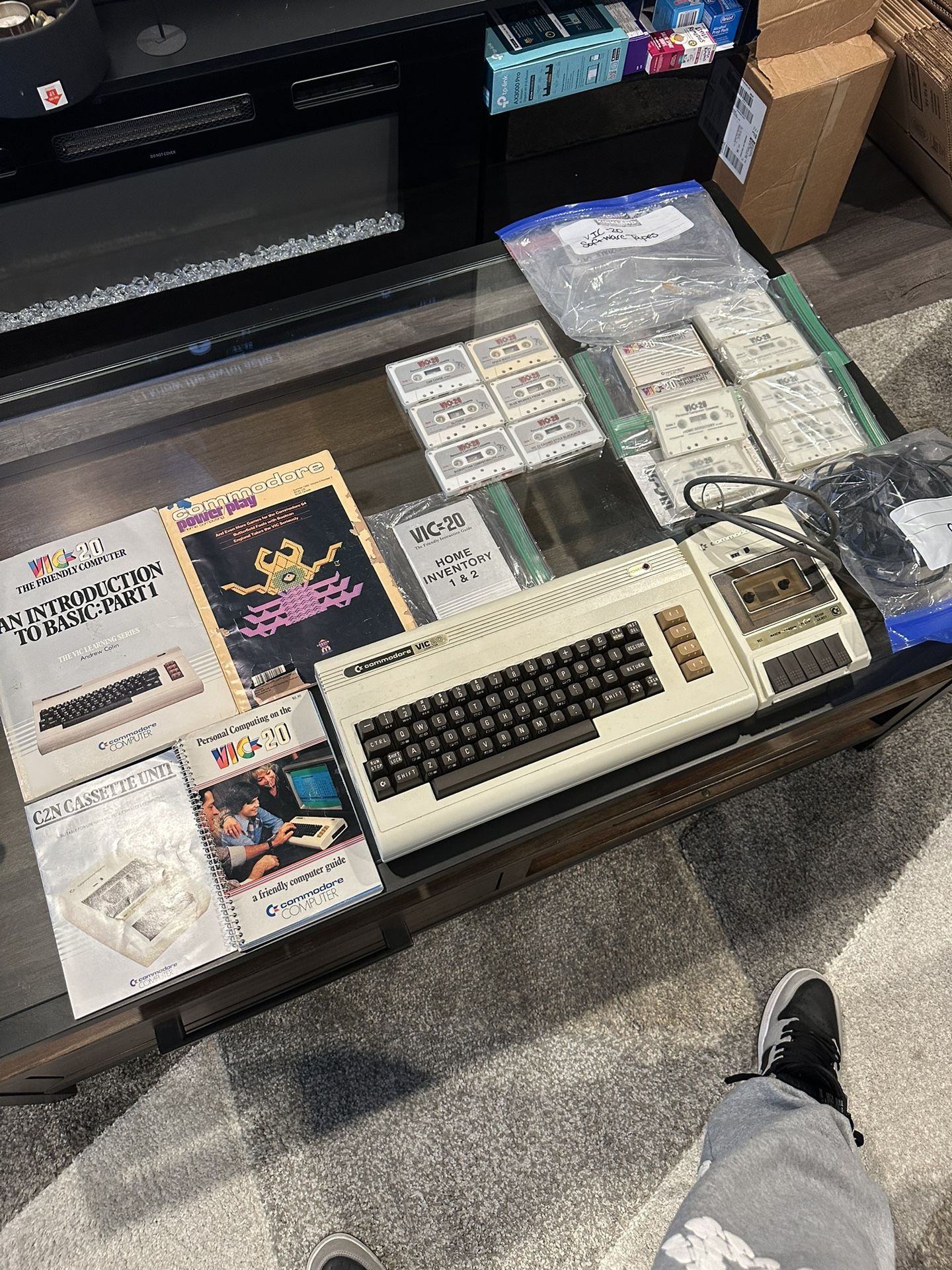 Vic 20 Computer With 6 Games And Commodore Cassette Player BOTH WORKING