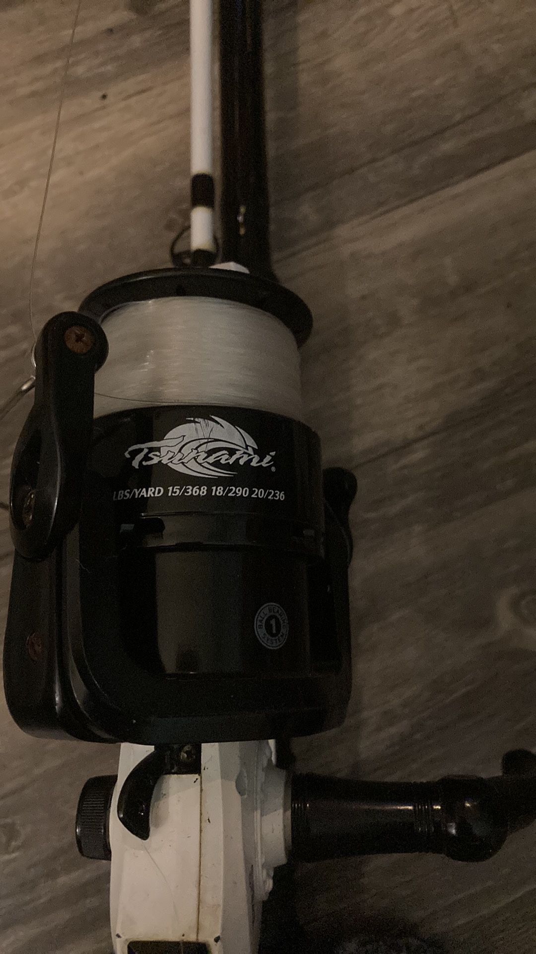 Fishing poles with one real