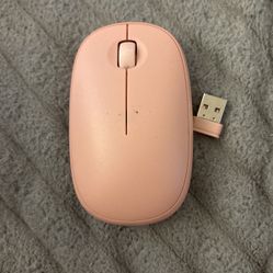 Onn Wireless Mouse Pink  