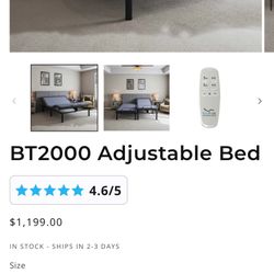 bed tech queen size bed with matress 