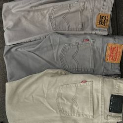 Levi’s Jeans 511 Grey, Khaki, Dark Grey